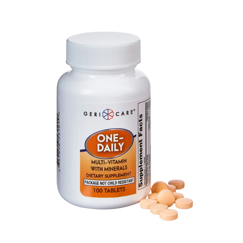 Geri-Care Multivitamin Supplement with Minerals, McKesson Brand 531-01-GCP, 12 Count