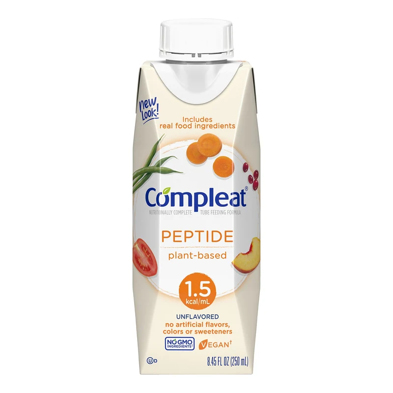 Compleat Peptide 1.5 Cal Oral Supplement / Tube Feeding Formula, 8.45 oz. Carton, Nestle Healthcare Nutrition 4390076283, 1 Count