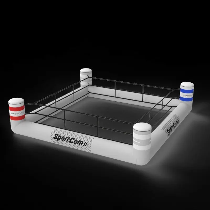 Aufblasbarer Boxring – 5,75 × 5,75 m, in 2 Minuten aufgebaut