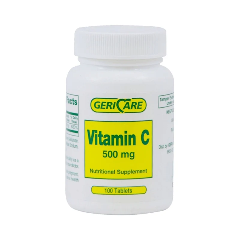 Geri-Care Ascorbic Acid Vitamin C Supplement, McKesson Brand 60-841-01, 12 Count