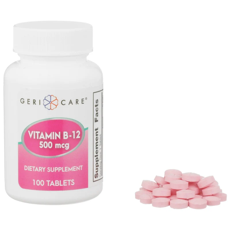 Geri-Care Vitamin B-12 Supplement, McKesson Brand 886-01, 12 Count
