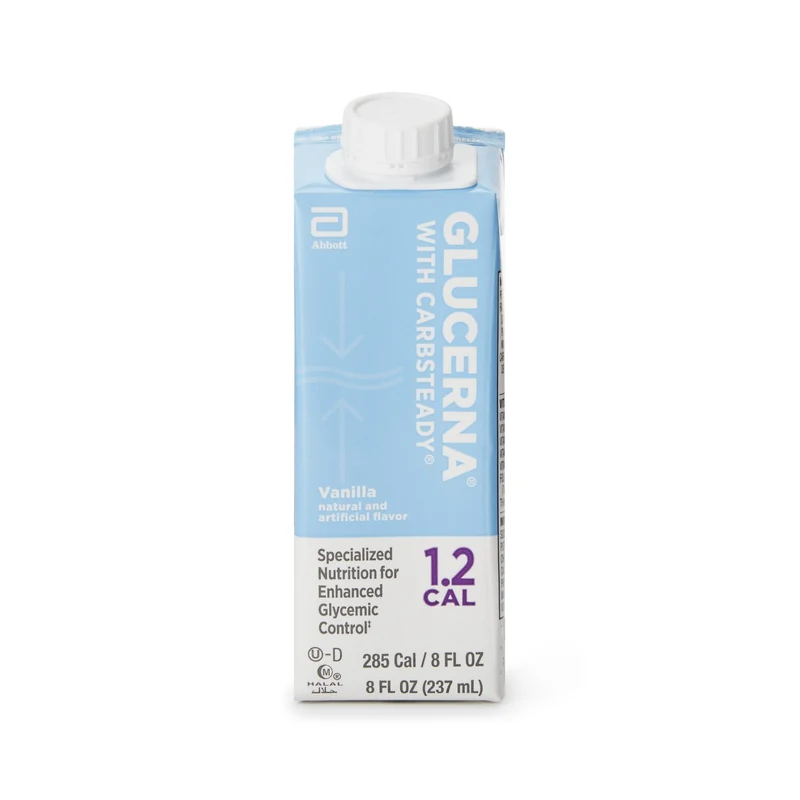 Glucerna 1.2 Cal Vanilla Oral Supplement, 8 oz. Carton, Abbott Nutrition 64918, 1 Count