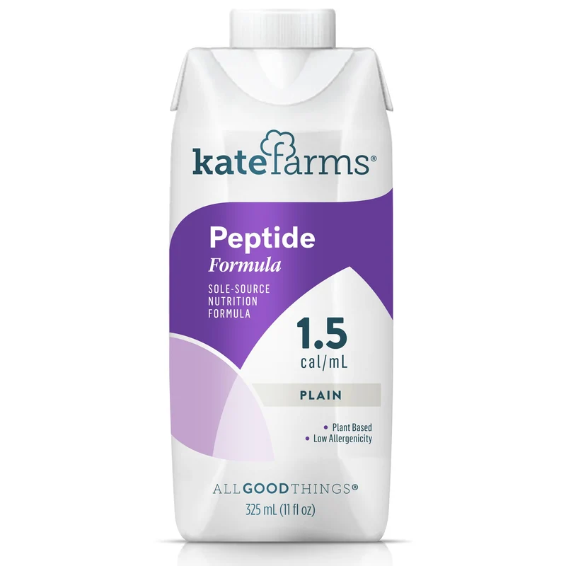 Kate Farms Peptide 1.5 Plain Oral Supplement / Tube Feeding Formula, 11 oz. Carton, Kate Farms 851823006379, 1 Count