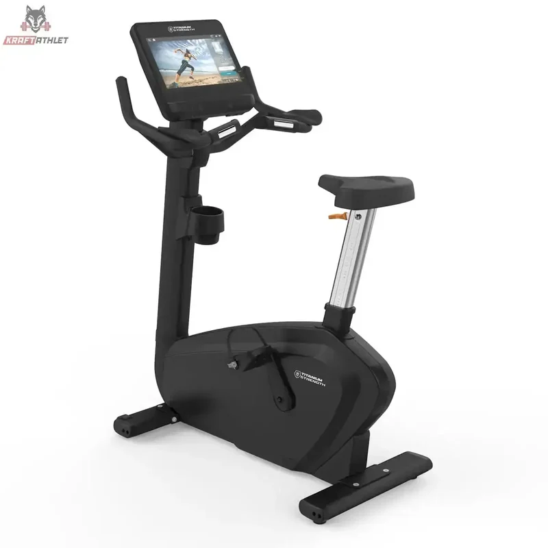 Professionelles Vertikales Ergometer mit 15,6” Touchscreen ST1100T By Shua Titanium Strength Pro Series